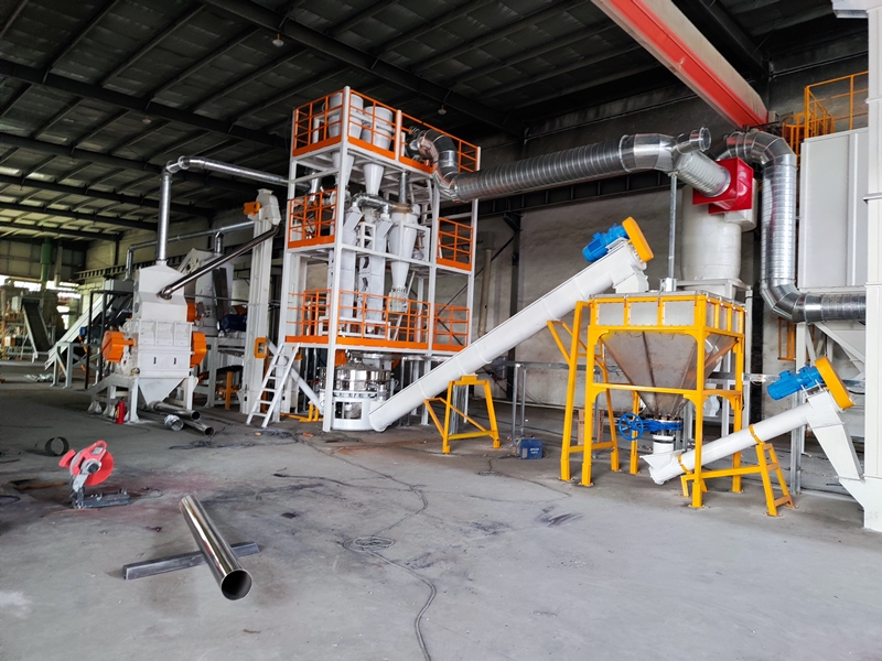 孝感某供销社废电路板双重力分选生产线自控系统